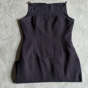 EUC Jones New York Sz 14 black beaded dress